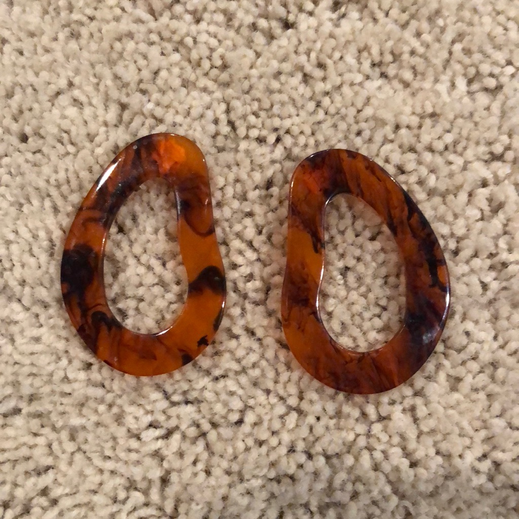 Tortoise Statement Earrings